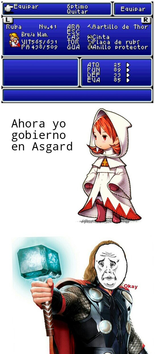 Bruja Blanca del Final Fantasy (↓↓) - meme