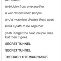 Secret Tunnel.