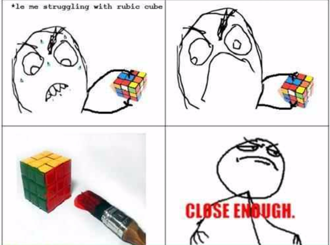 Fuck rubix cubes - meme