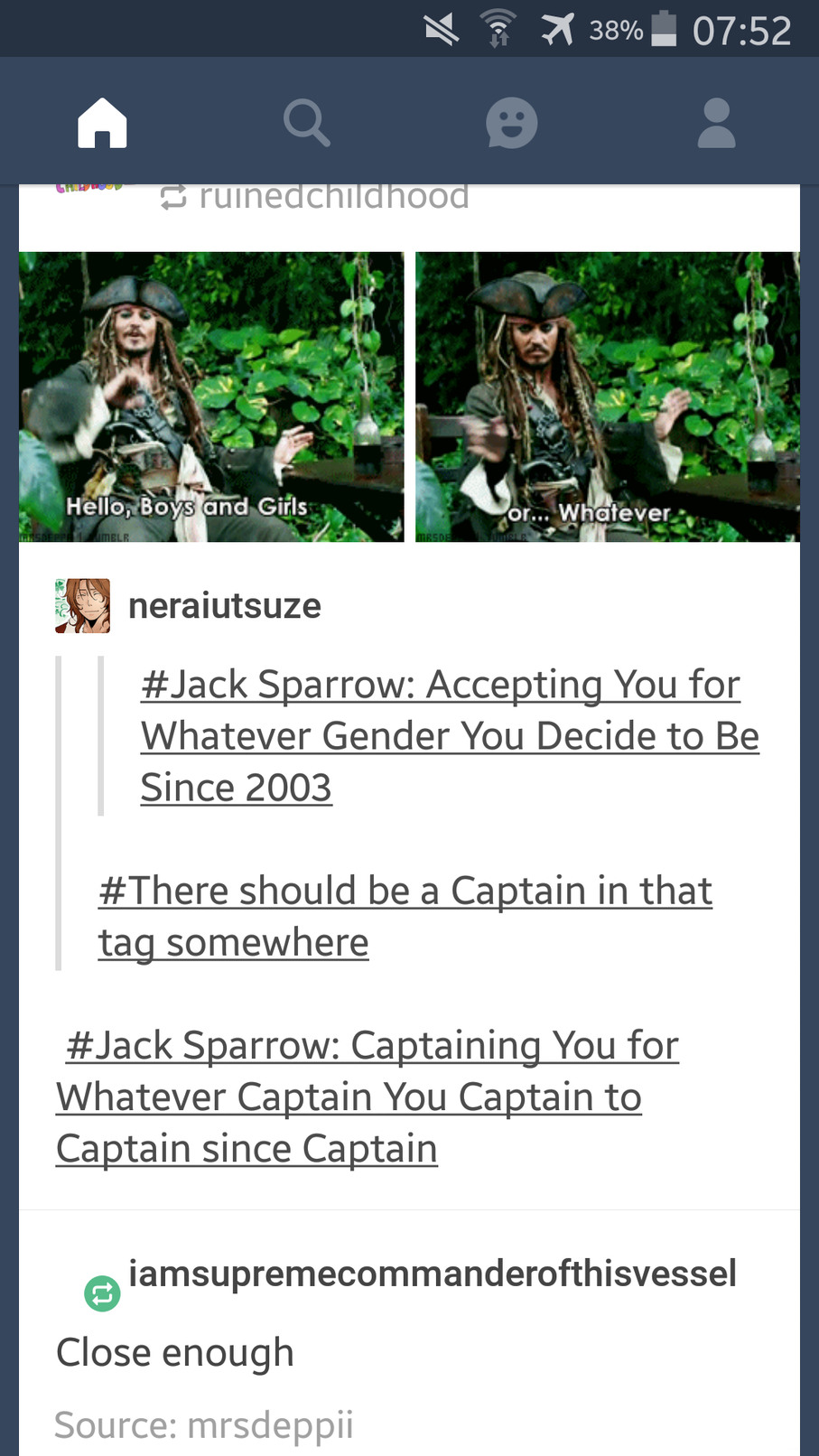 Captaining Jack Sparrow - meme
