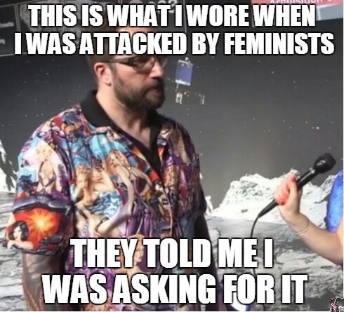attack of the feminist - meme