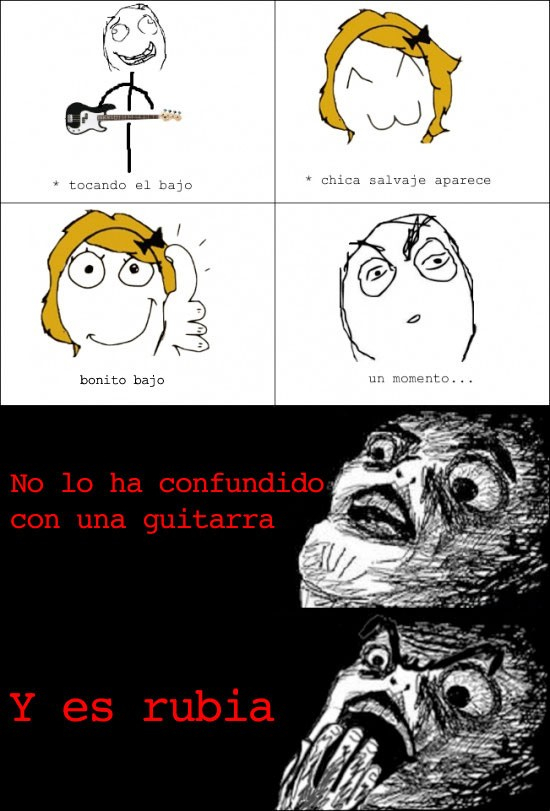 Es rubia :O - meme