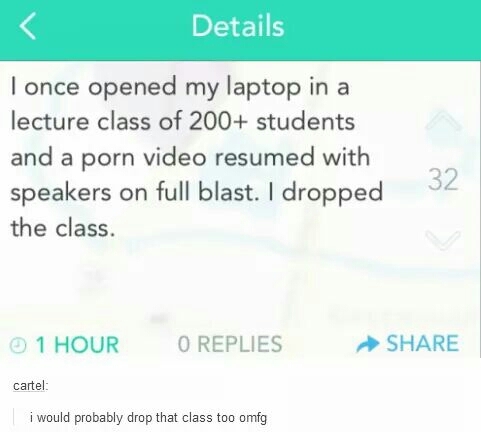 Porn on campus - meme