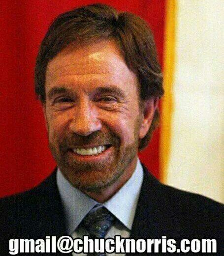 Adresse mail de Chuck Norris - meme