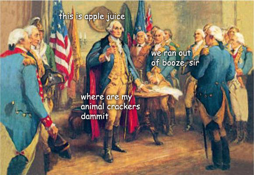 Bring George his apple juice - meme