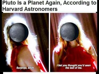 Pluto is the best - meme