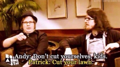 Cut your lawn kids, not yourselves! - meme