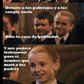 Draco Malfoy, un niño muy idiota