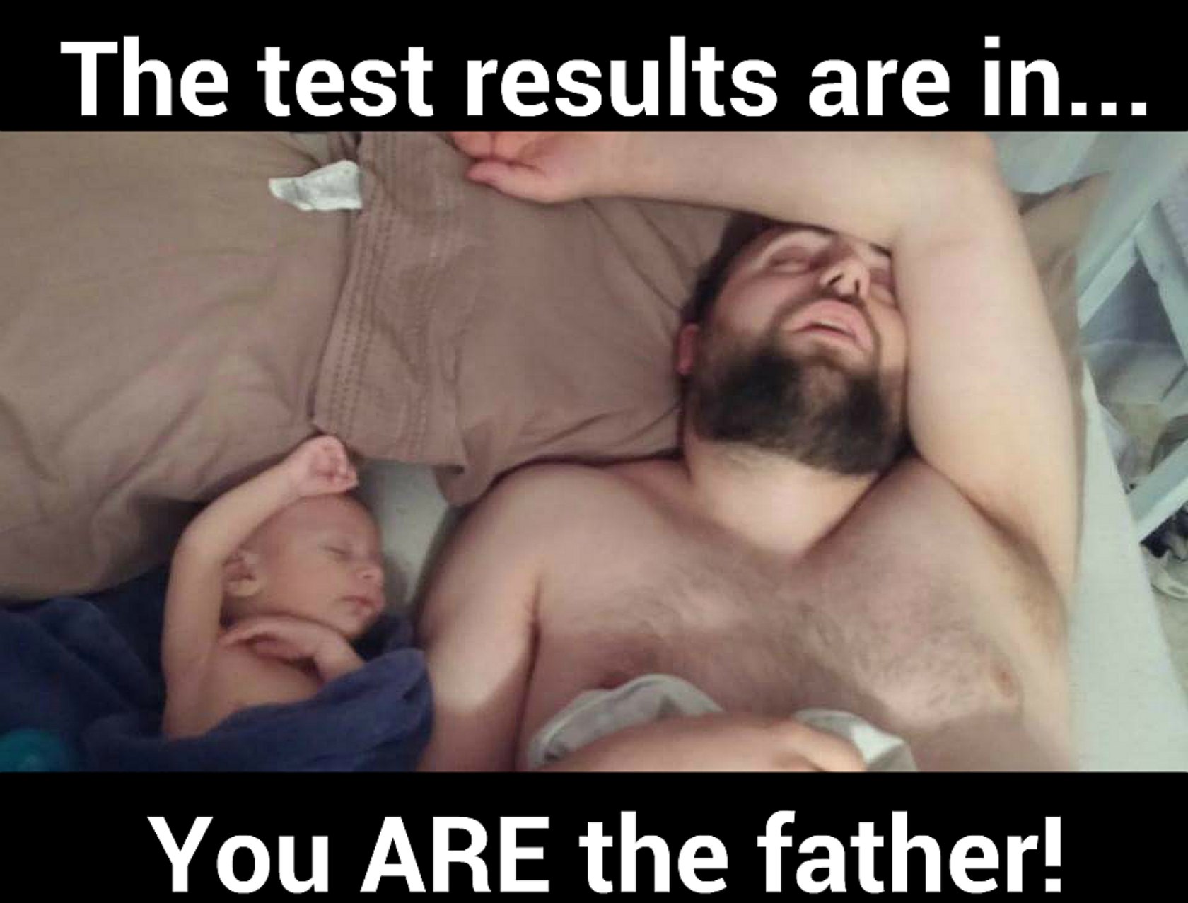 No paternity test needed - meme