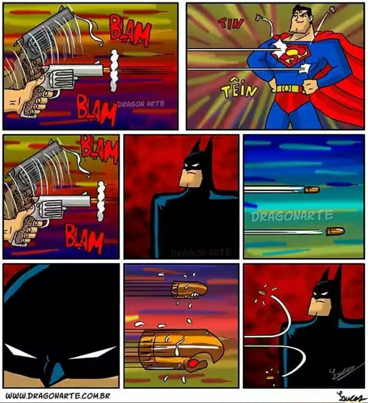 Even bullet afraid of Batman :D - meme