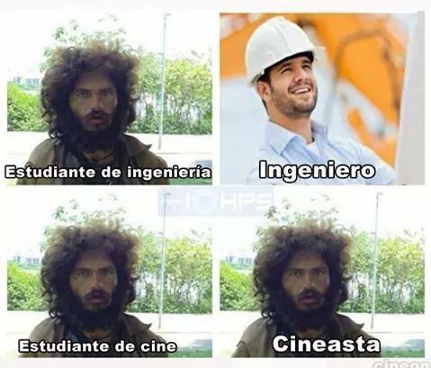 Ingenieros vs Cineastas - meme