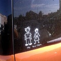 An acceptable use of the 'my family' stickers