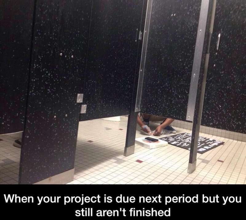 Work till you Drop. Have you finished your Project.