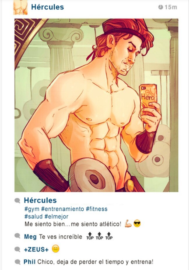 Sí hercules tuviera instagram jaja xD - meme