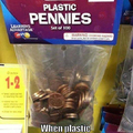 Plastic pennies