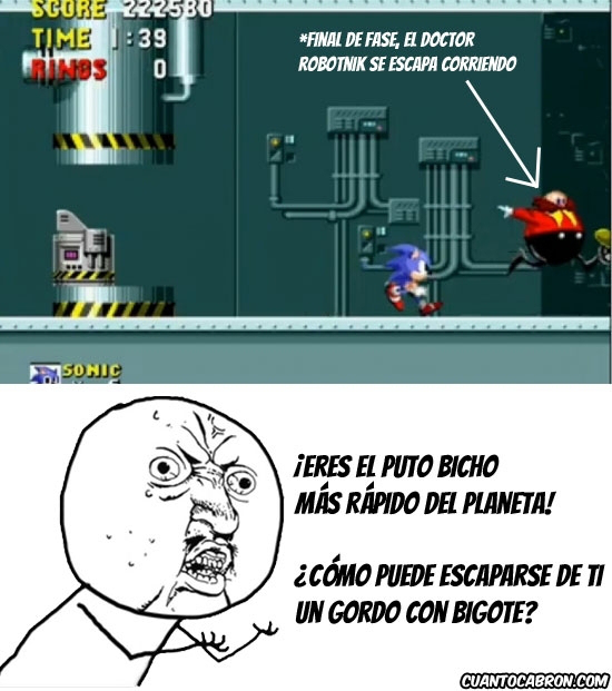 Sonic y su logica... - meme