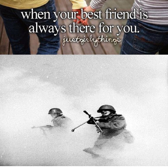 Friends stick together - meme