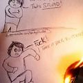 SparkyDoodles, bringing realism into comics through fire (Creds to that guy)