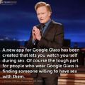 Third comment will use Google glass with me