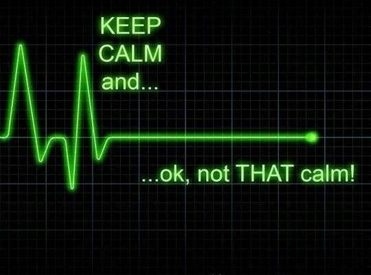 Keep calm... Oh no - meme