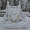 Awesome rayquaza snowman!!!