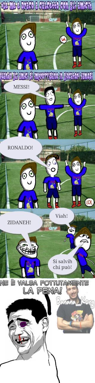 Zidane è famoso per la testata ai mondiali! Cito Draco1612, Vale 112 e Patata_33. SPERO PIACCIA ;) - meme