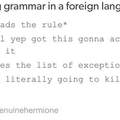 Every foreign language