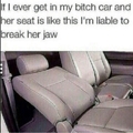 it means a man has..."been" in her car.