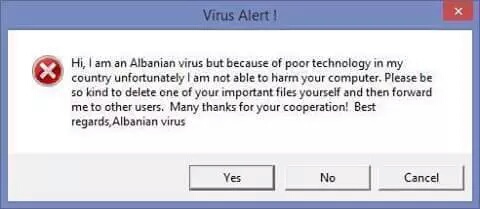 Le redoutable virus albanais ! - meme