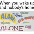 Waking up alone