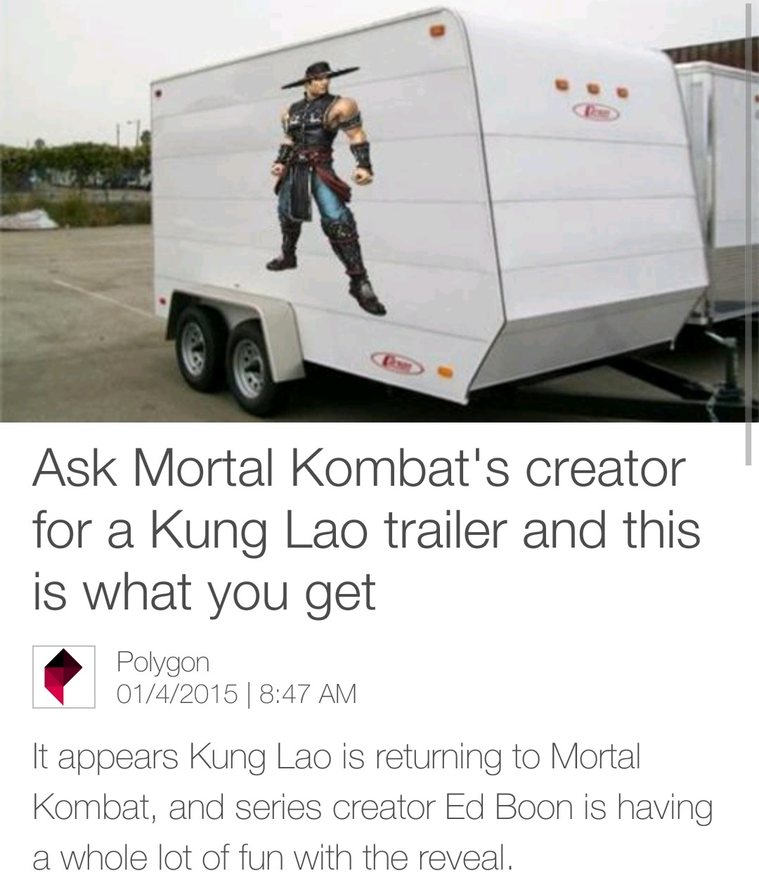 Kung Lao Trolled - meme