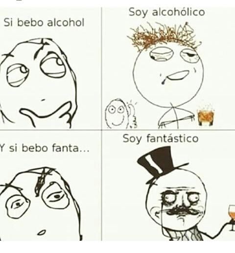 Fanta y Alcohol - meme