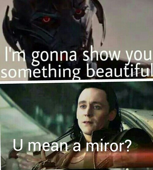 Ultron vs Loki who's your favorite - meme