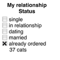 My relationship status currently