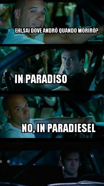 Ancora fast and furious - meme