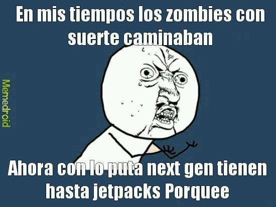 Zombies con jetpacks - meme