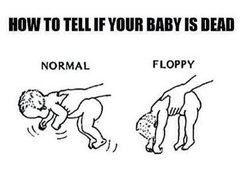 How To Tell If Your Baby Is Dead - meme