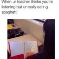 Never forghetti mom's spaghetti