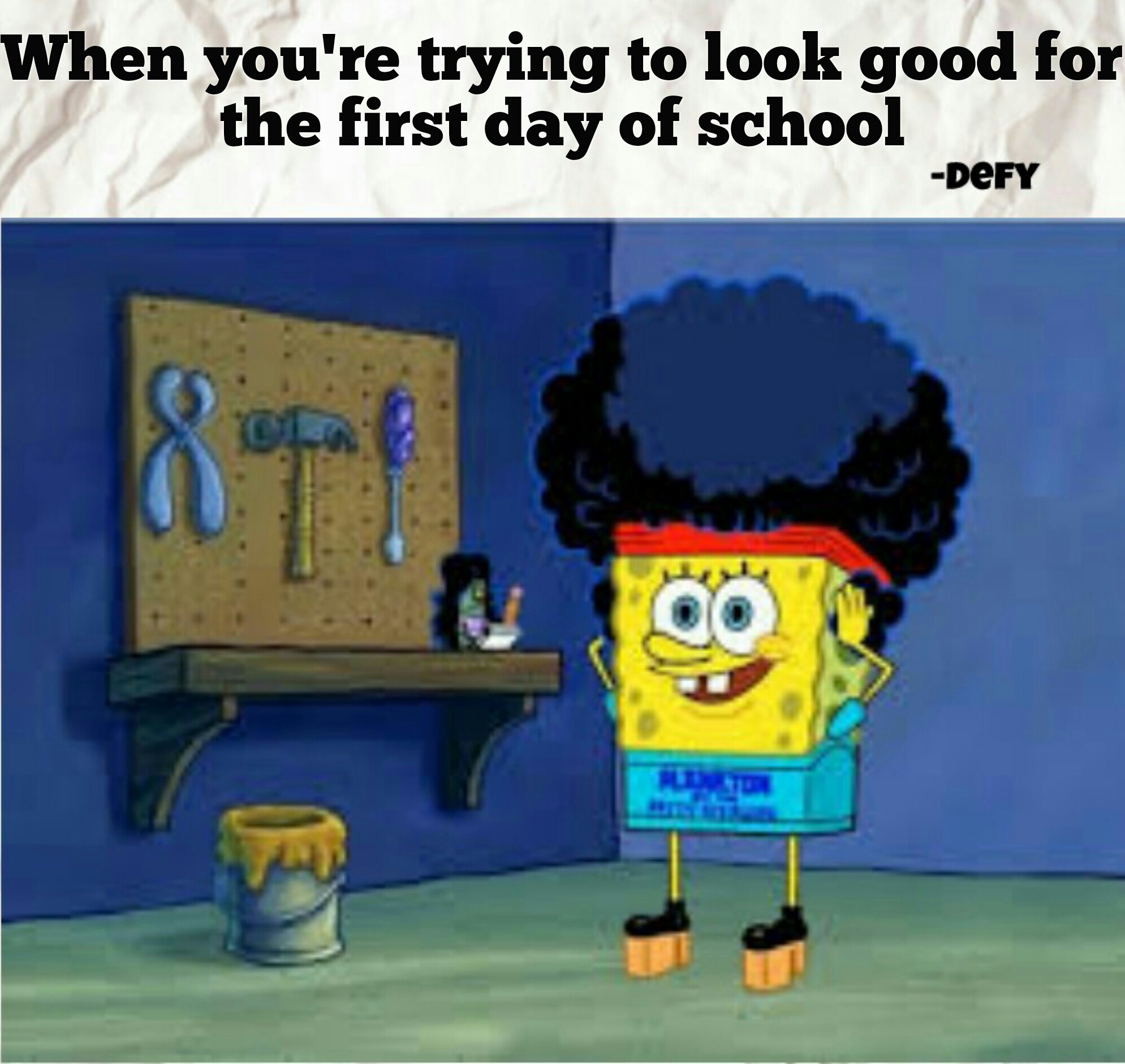 First day - meme