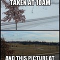 This is how fast the weather changes in Canada. Had this for awhile never posted it