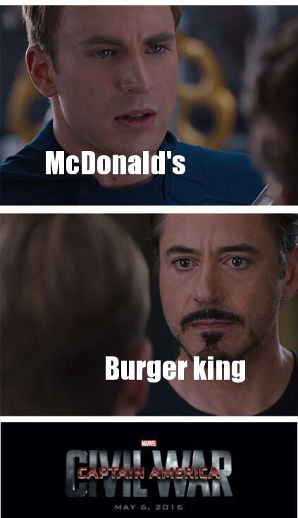 Burger king vs McDonald's - meme