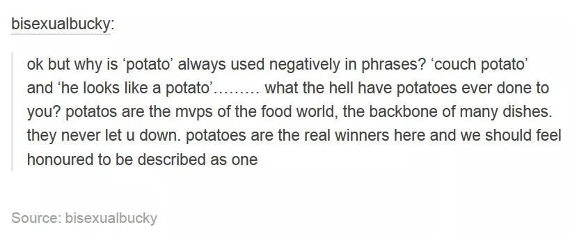Potatoes!!!!!!!! - meme