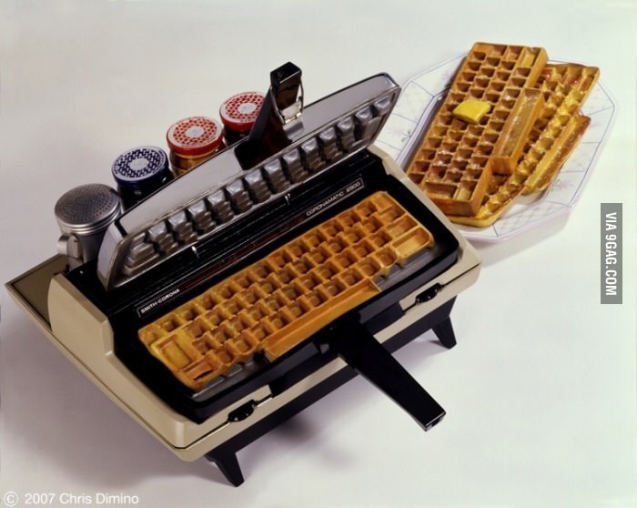 keyboard waffle - meme