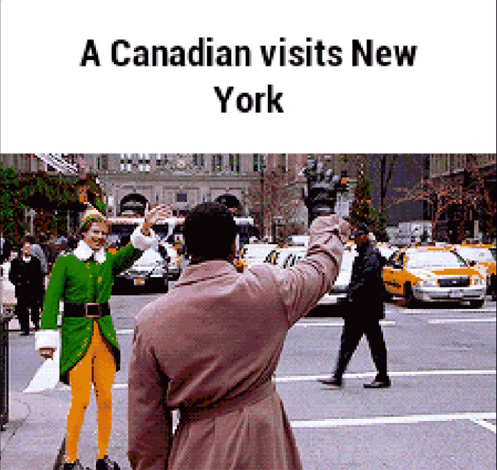 Canadians in NY - meme