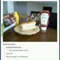 That's just butter in a hot dog bun....