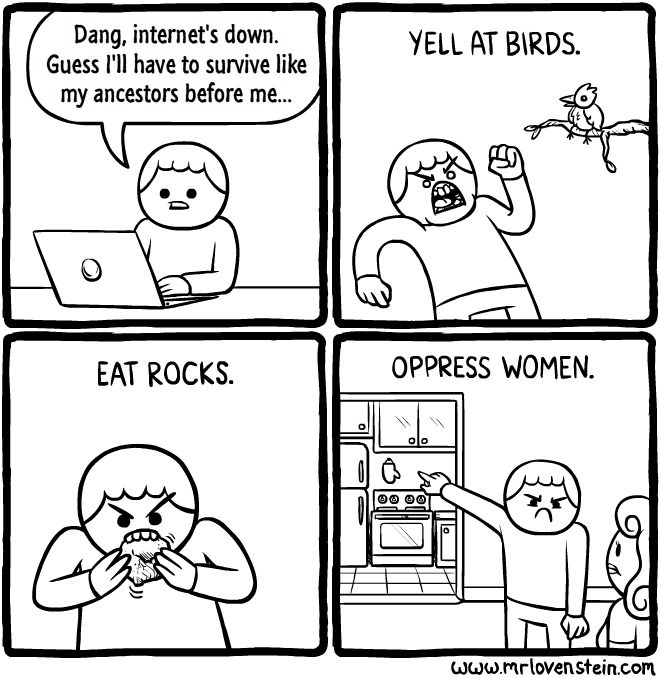 Yell at birds - meme