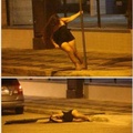 fat people and pole dancing don't go along well