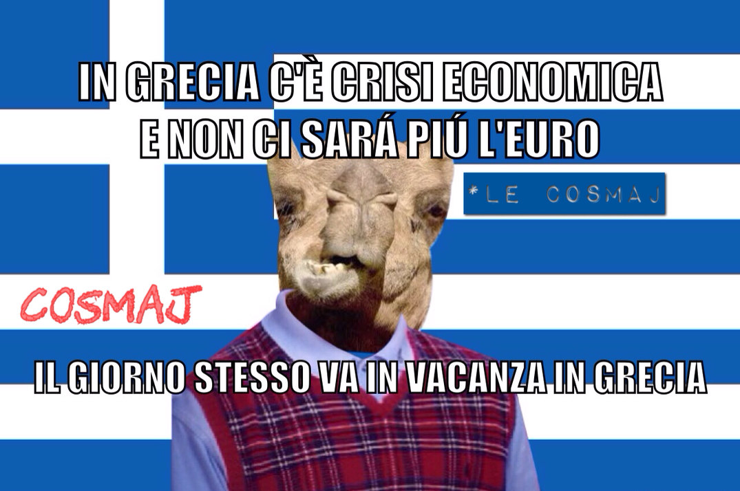 Per chi non lo sapesse o non gli interessasse, io sono partito per la Grecia - meme
