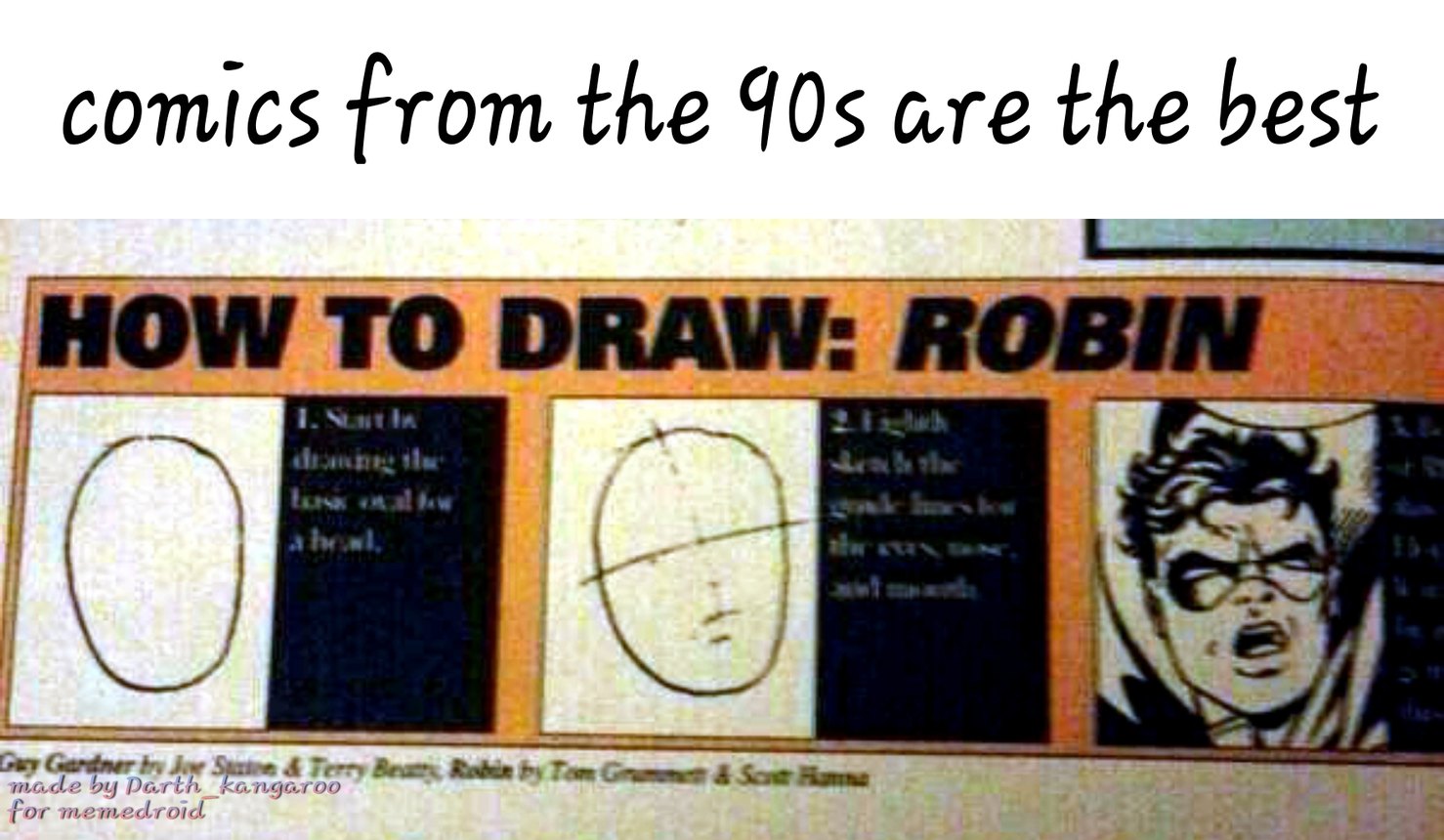 Just kidding the 90s were actually shit for comics - meme