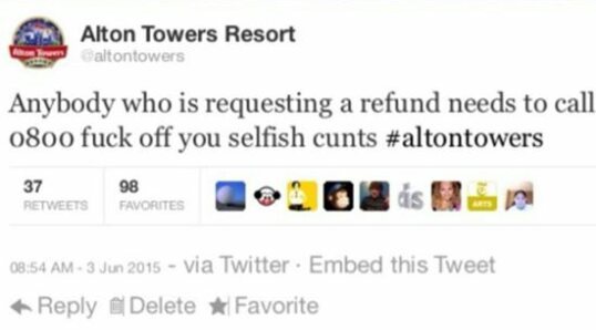 Alton towers needs to chill - meme